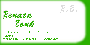 renata bonk business card
