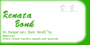 renata bonk business card